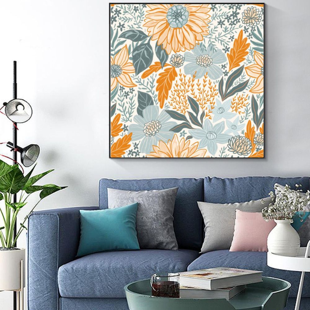Flower Garden No.3 Art Painting Poster