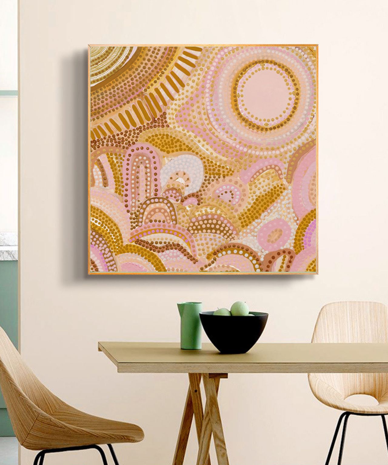 Blooming & Sunshine  - Aboriginal Art Poster