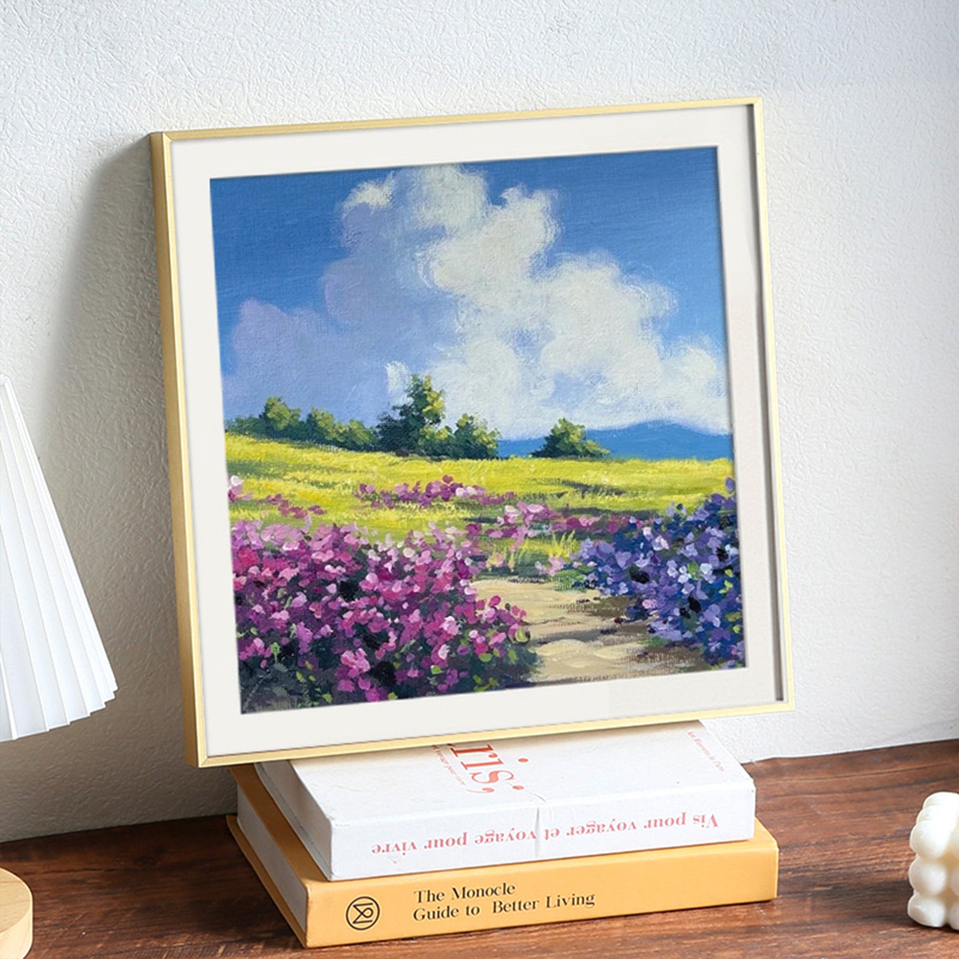 Gold Premium Metal Photo Frame 60x60 CM with Mat-board