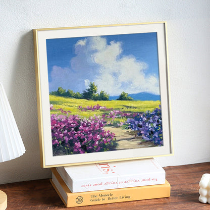 Gold Premium Metal Photo Frame 60x60 CM with Mat-board