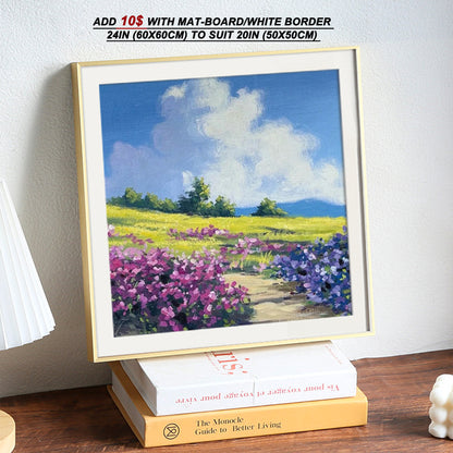 Mat-Board/White Border 24in (60x60cm) to suit 20in (50x50cm) Picture Photo Window 60x60cm frame