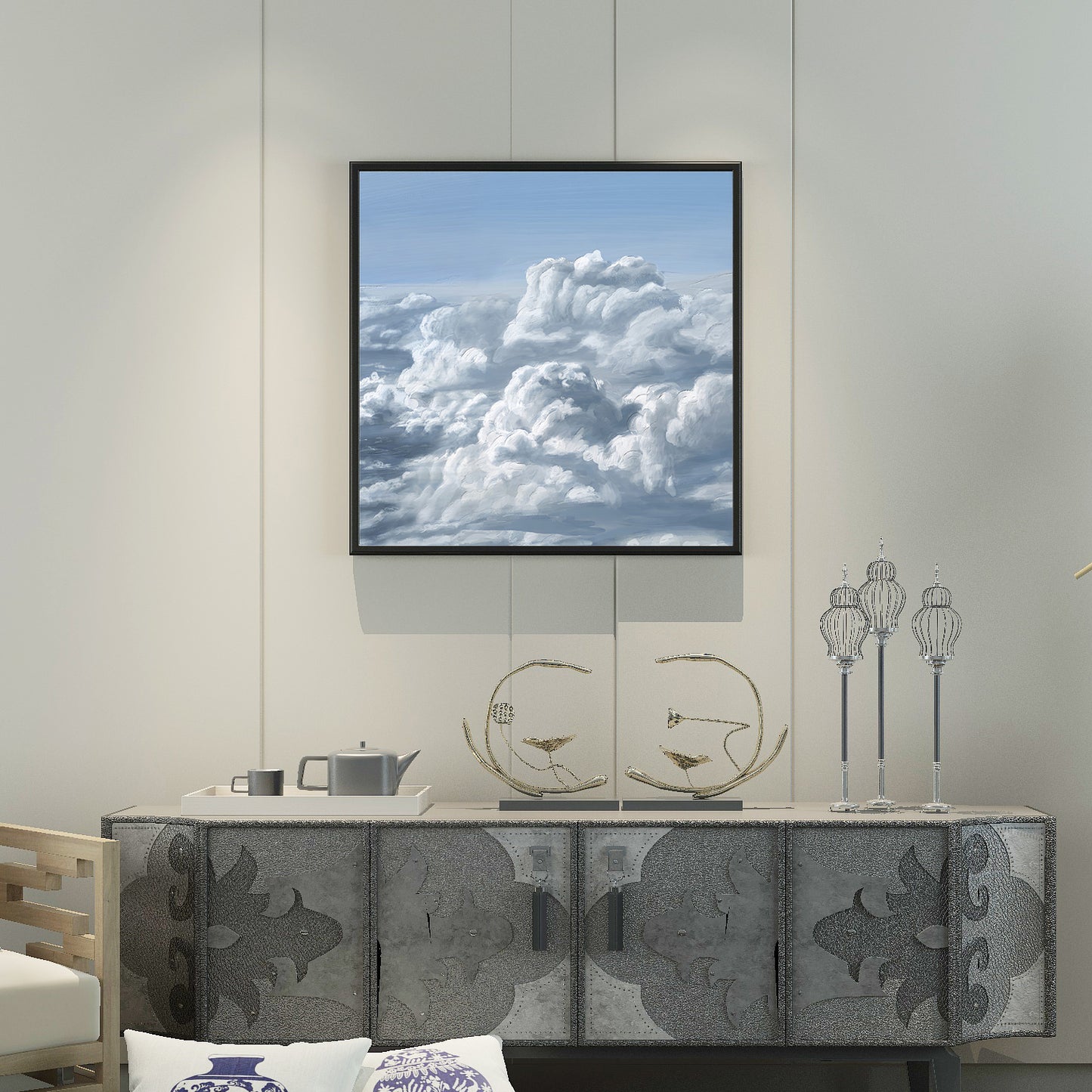 CLOUDS IN SKY Art Painting Poster