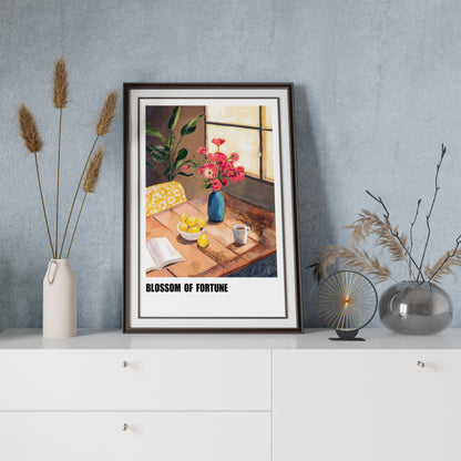 BLOSSOM OF FUTURE Lemon Botanical Pattern Poster