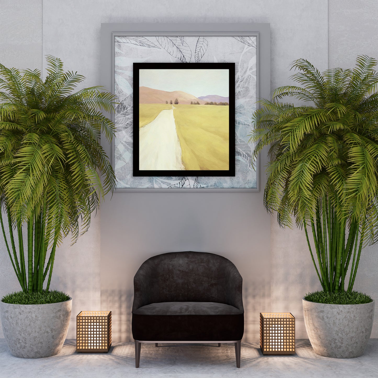 Calm Field No.2  Art Oil Painting Poster