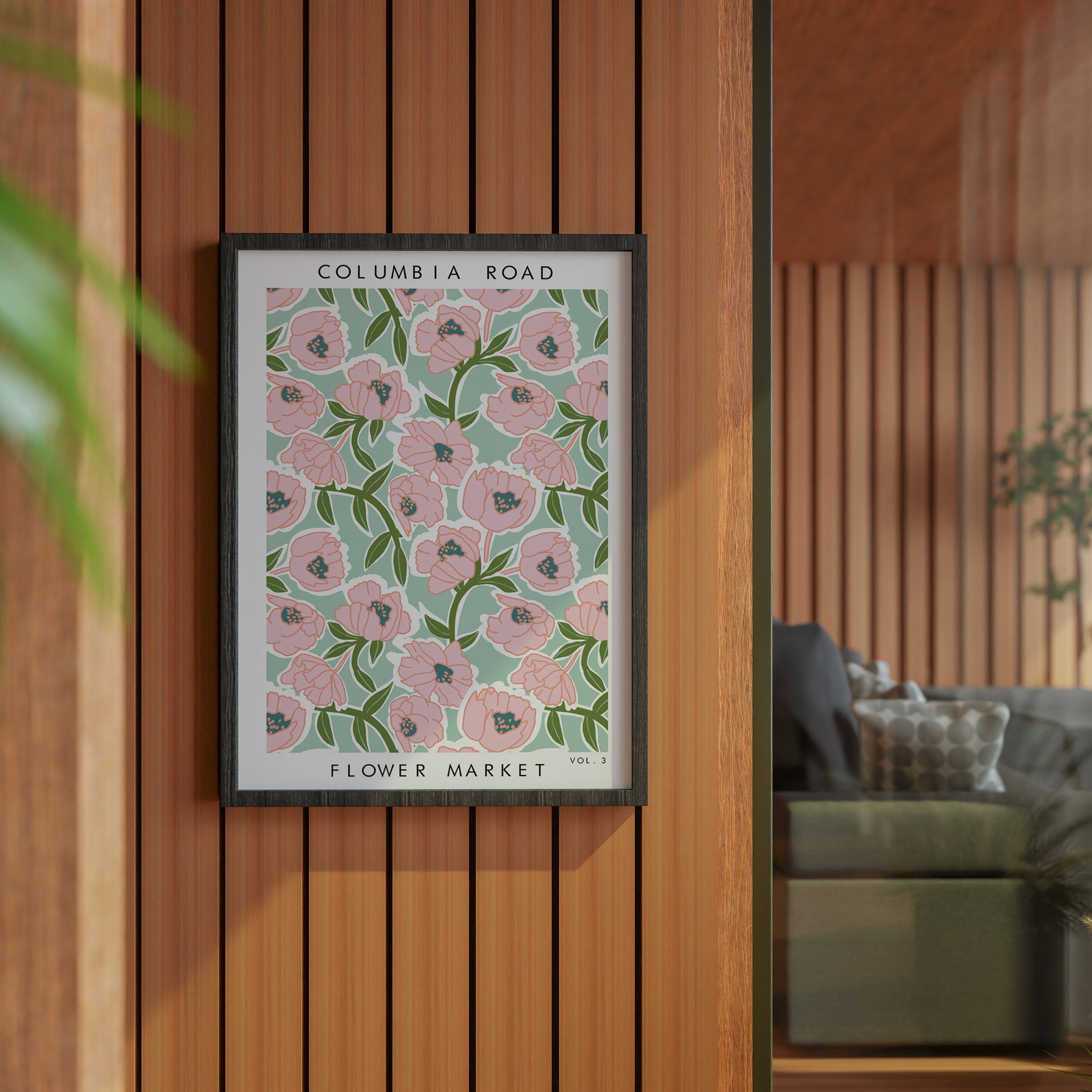 FLOWER MARKET COLUMBIA ROAD Art Print Poster