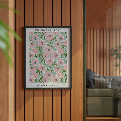 FLOWER MARKET COLUMBIA ROAD Art Print Poster