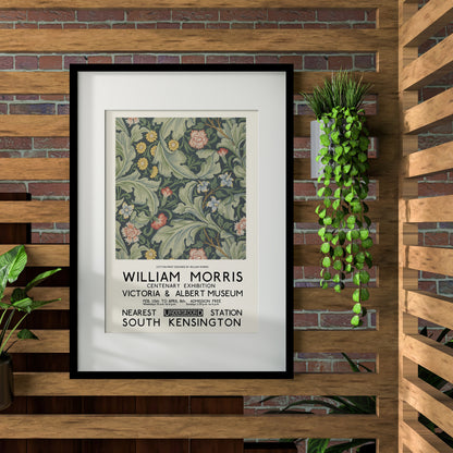 WILLIAM MORRIS Botanical Pattern Art Print Poster