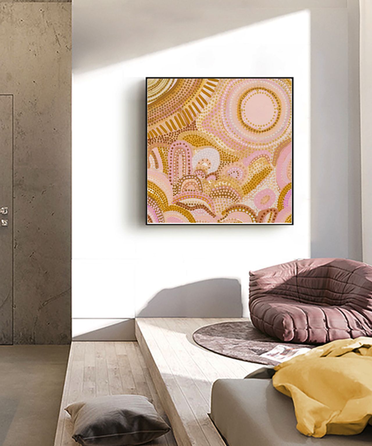 Blooming & Sunshine  - Aboriginal Art Poster