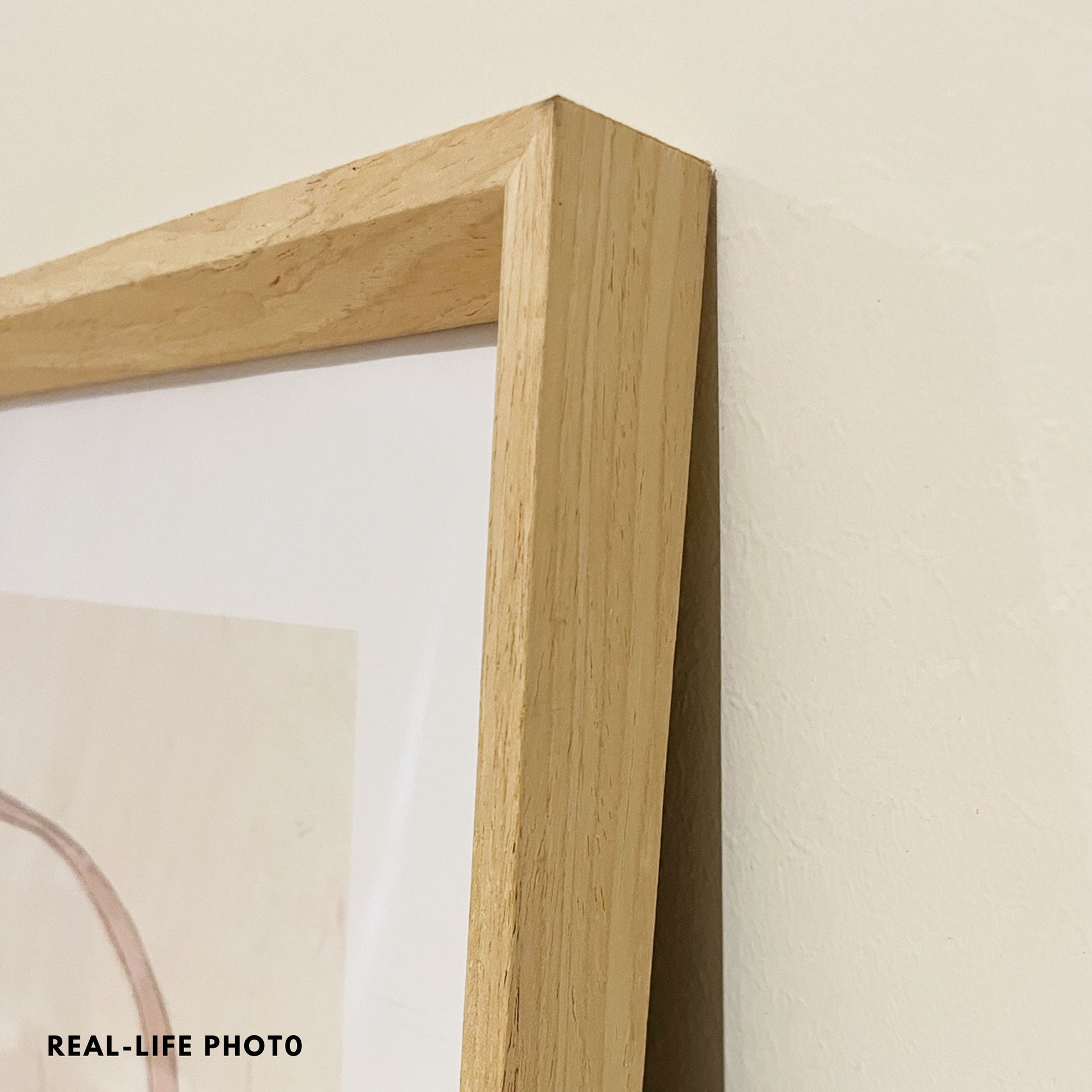 60x60 CM Frame Oak Color Square Wood Photo Frame 24 inch