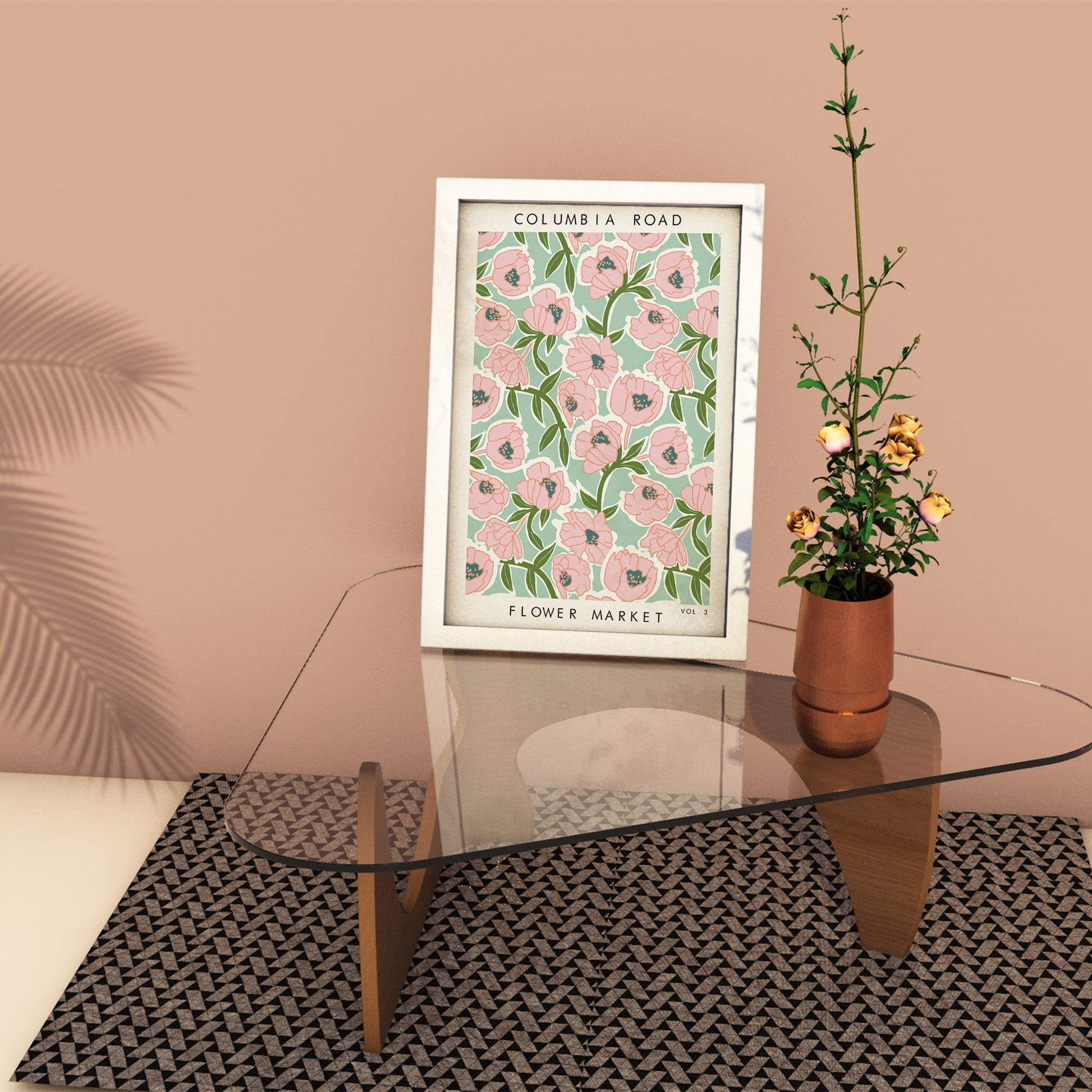 FLOWER MARKET COLUMBIA ROAD Art Print Poster