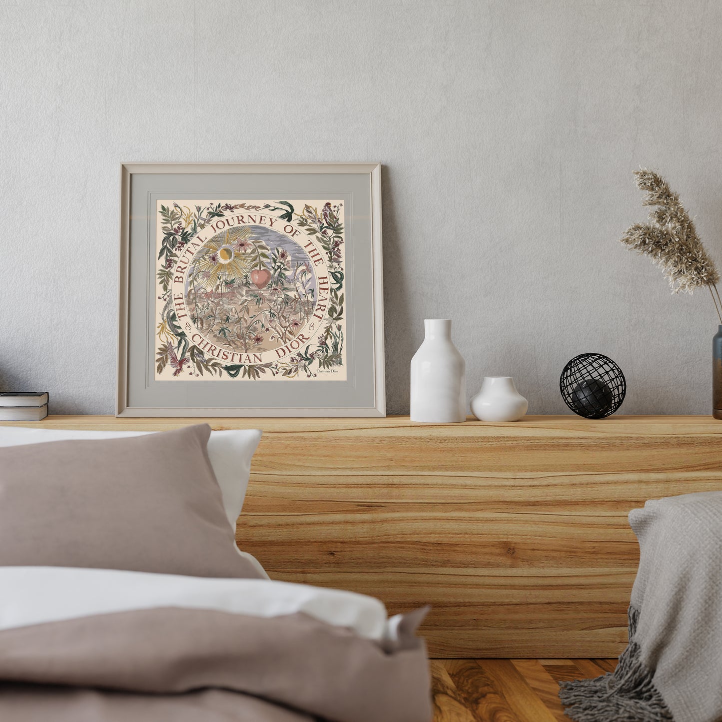 Boutique Journey Of the Hearth Scarf Dior Print Poster