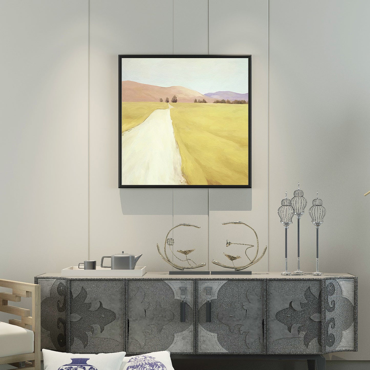 Calm Field No.2  Art Oil Painting Poster