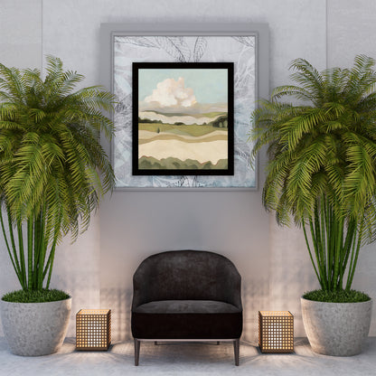Calm Field N0.1  Art Oil Painting Poster