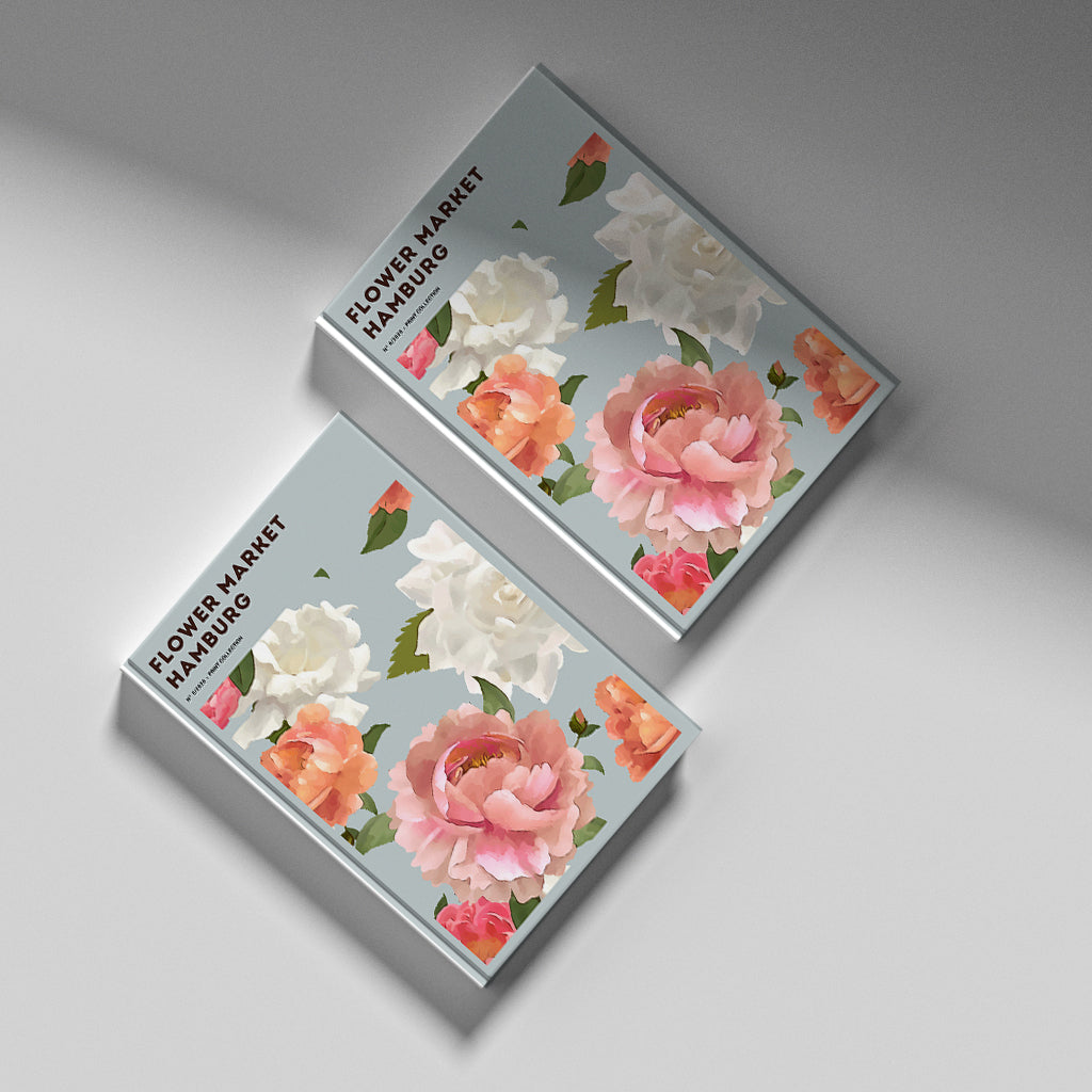 FLOWER MARKET PRINTS HAMBURG Art Print Poster