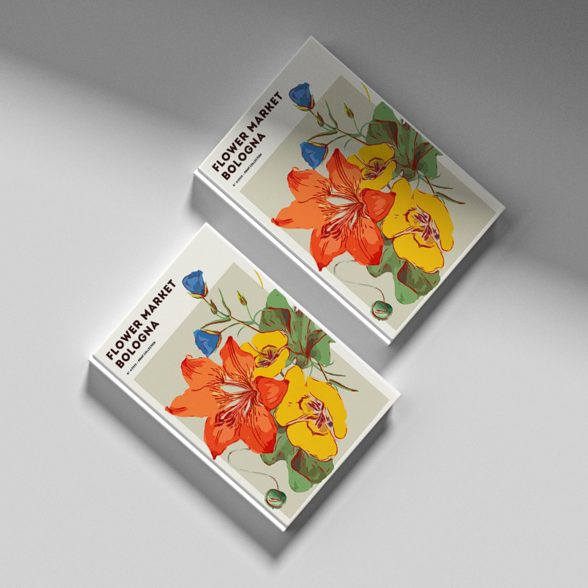 FLOWER MARKET BOLOGNA Art Print Poster