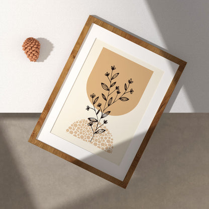 Abstract Morandi Color Shape No.2 Minimalist Art Poster
