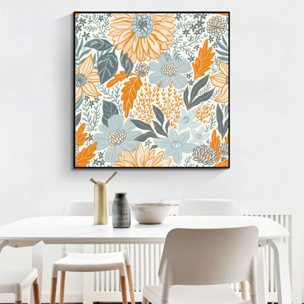 Flower Garden No.3 Art Painting Poster
