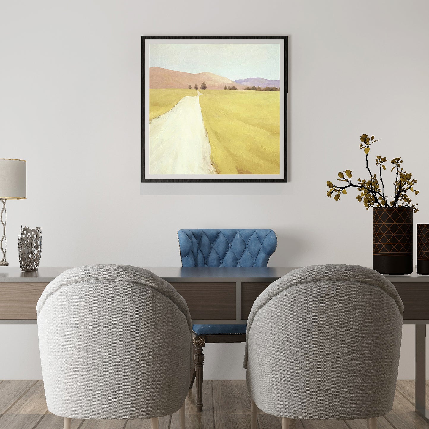 Calm Field No.2  Art Oil Painting Poster
