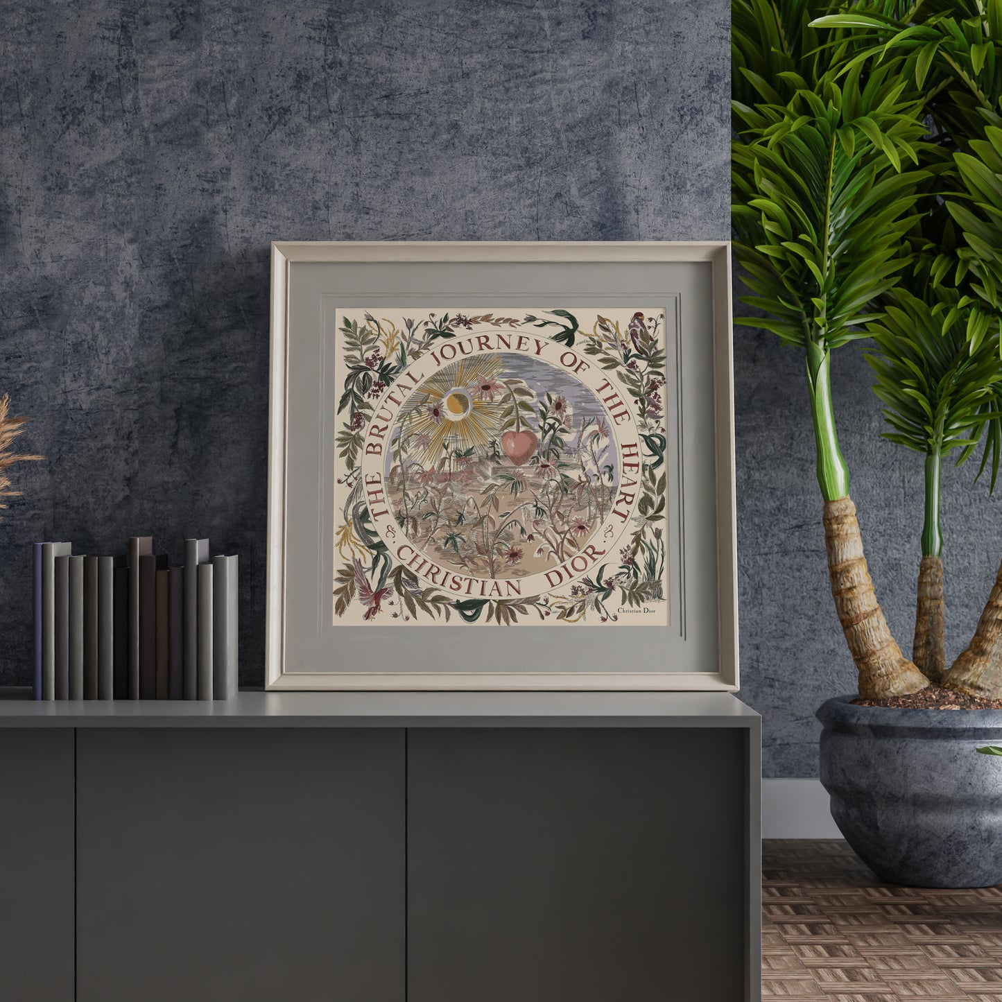 Boutique Journey Of the Hearth Scarf Dior Print Poster