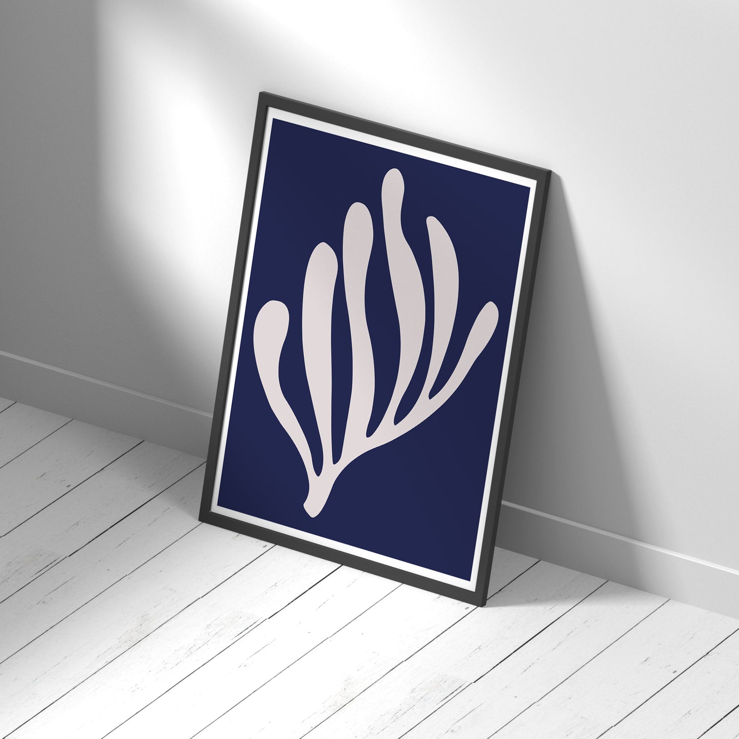 Abstract Blue Matisse Art Print No.3 Minimalist Art Poster