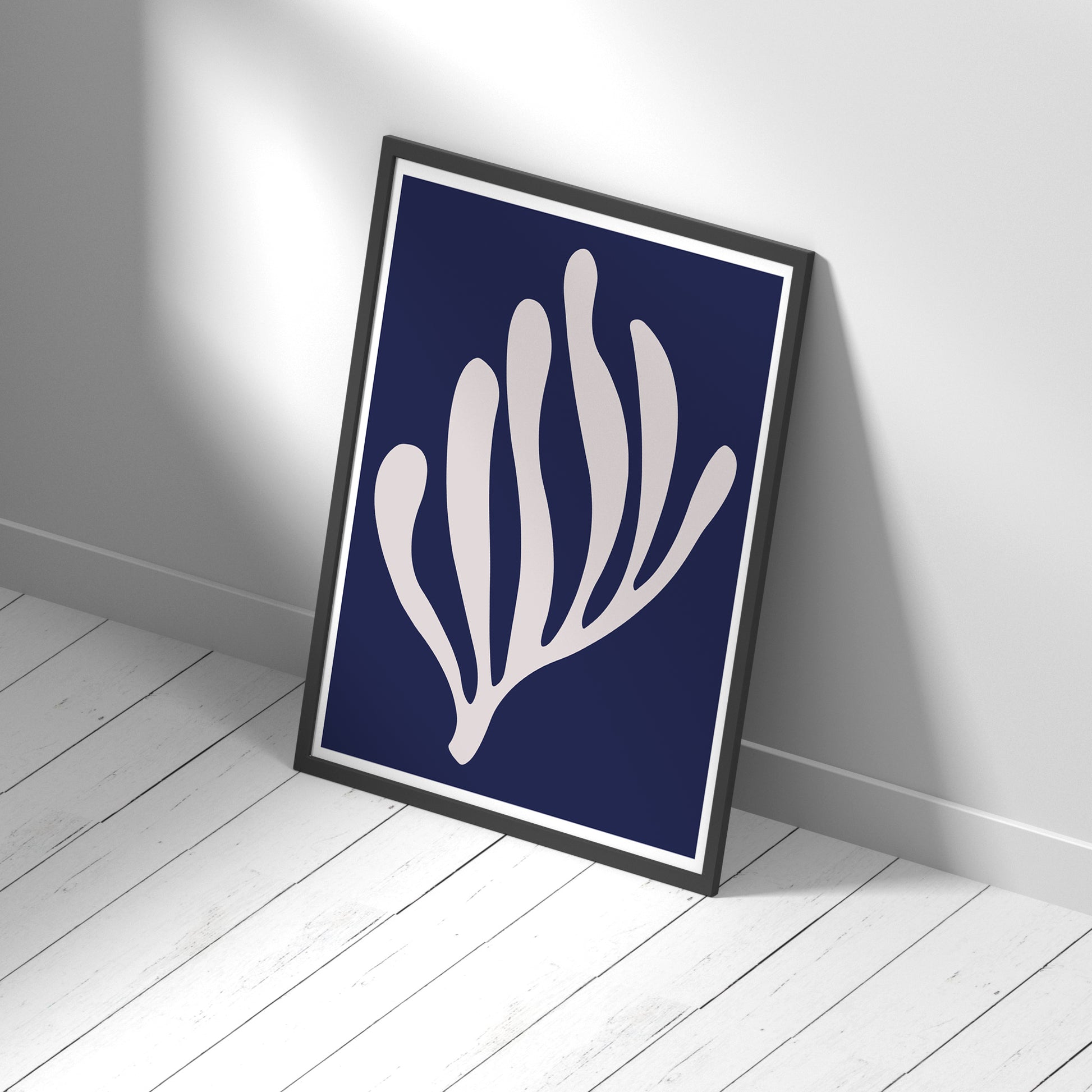 Abstract Blue Matisse Art Print No.3 Minimalist Art Poster