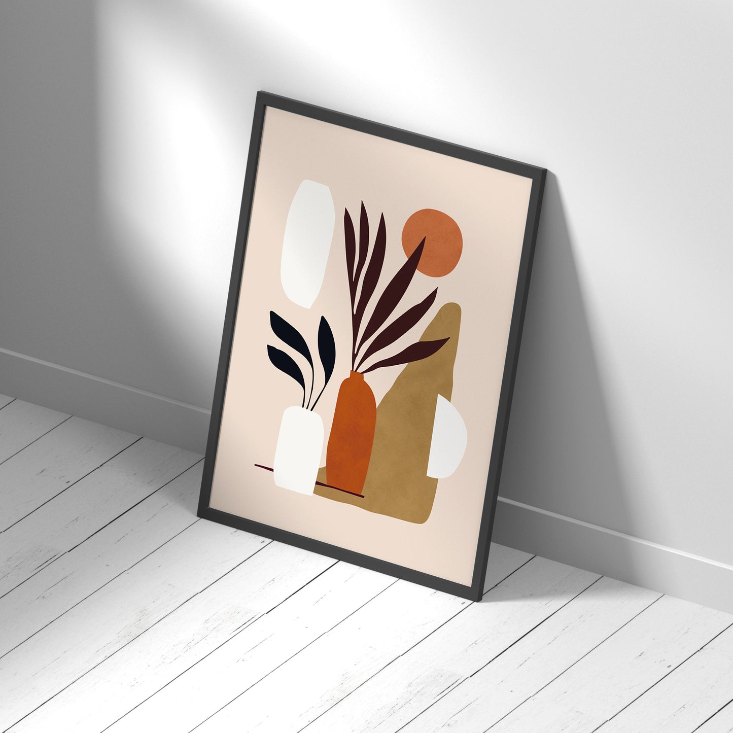 Framed Printed Abstract Colorful Minimalist Art Poster 20-inch 28-inch 40x50 50x70CM