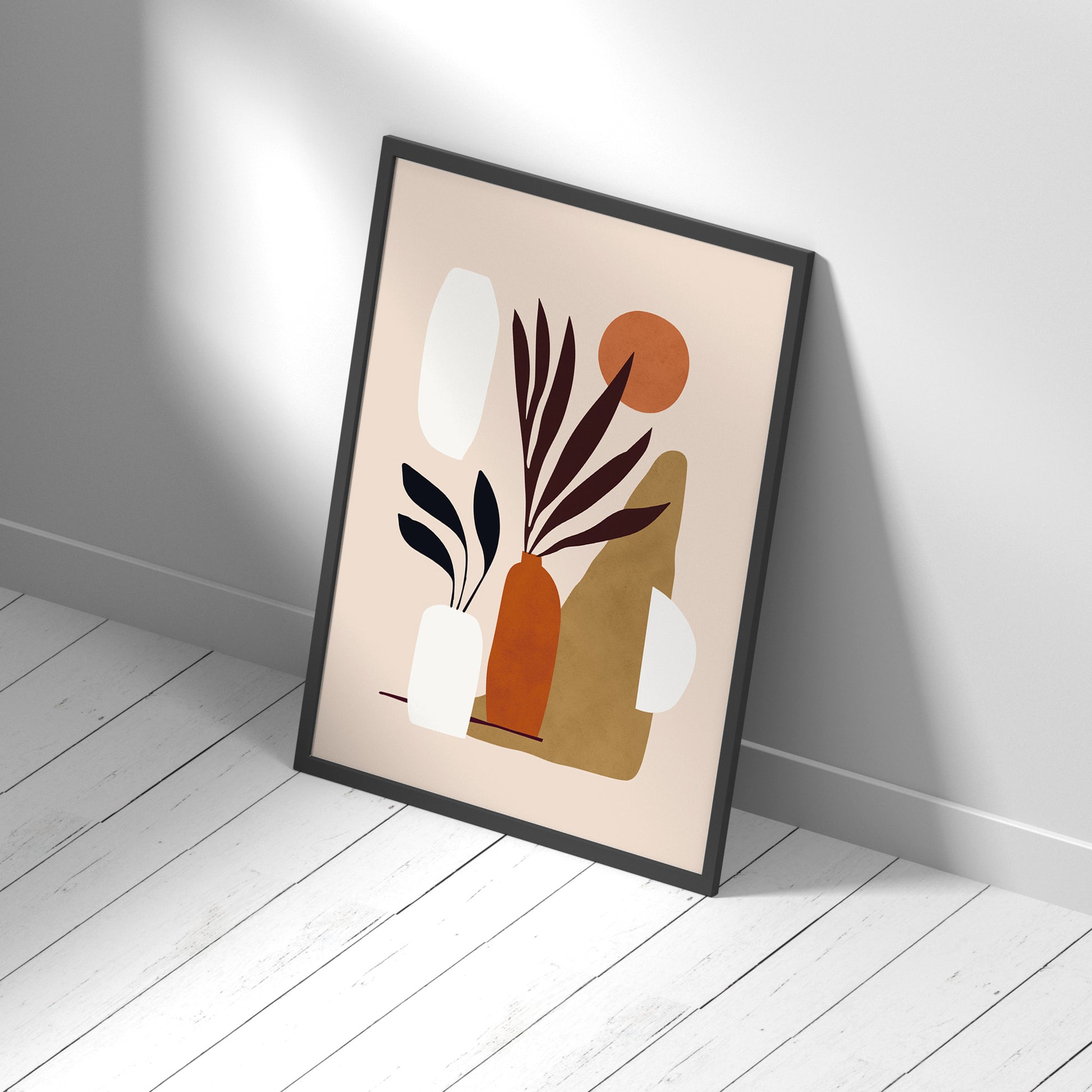 Framed Printed Abstract Colorful Minimalist Art Poster 20-inch 28-inch 40x50 50x70CM