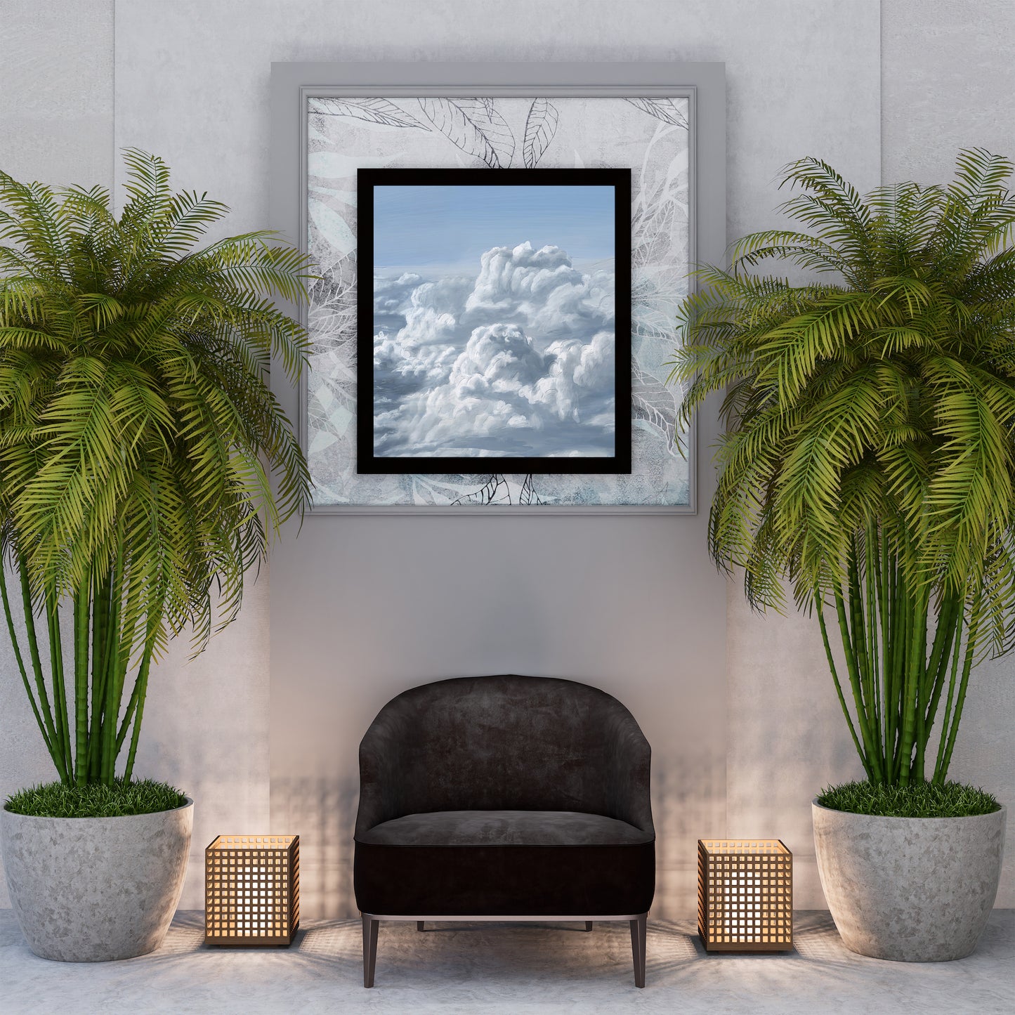 CLOUDS IN SKY Art Painting Poster