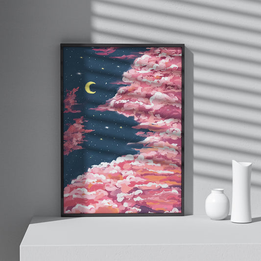 Framed Printed Wall Art Oil Painting Abstract Art Print Poster 20-inch 28-inch 40x50 50x70CM