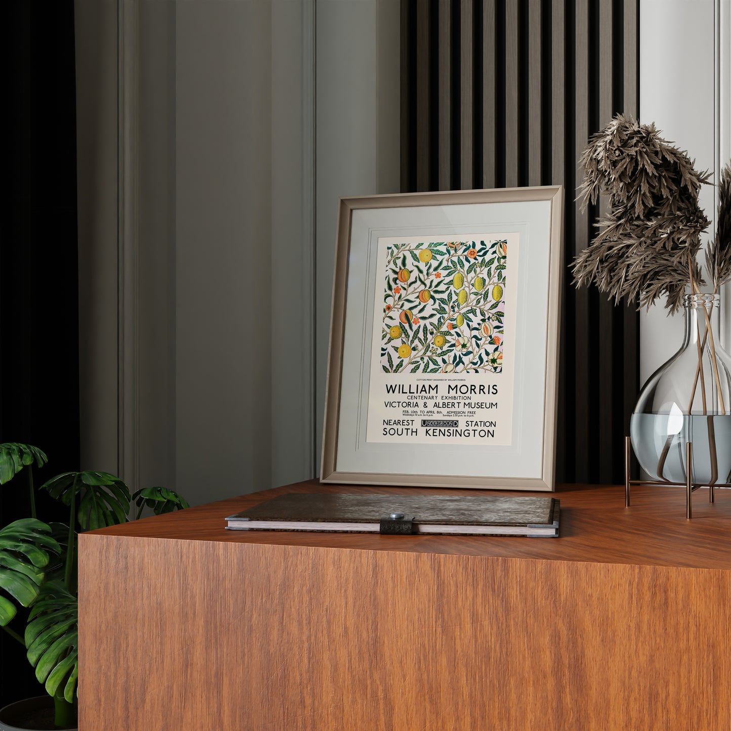 WILLIAM MORRIS FRUIT Pomegranate Pattern Art Print Poster