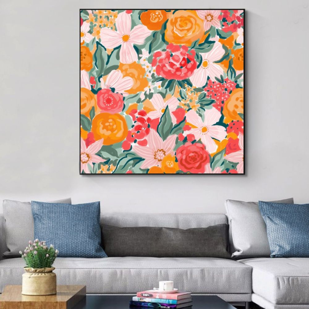 Flower Garden No.2 Art Painting Poster
