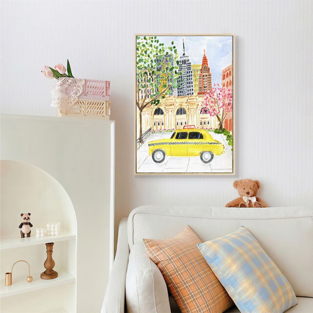 Romantic City No.2 Watercolor Painting Poster