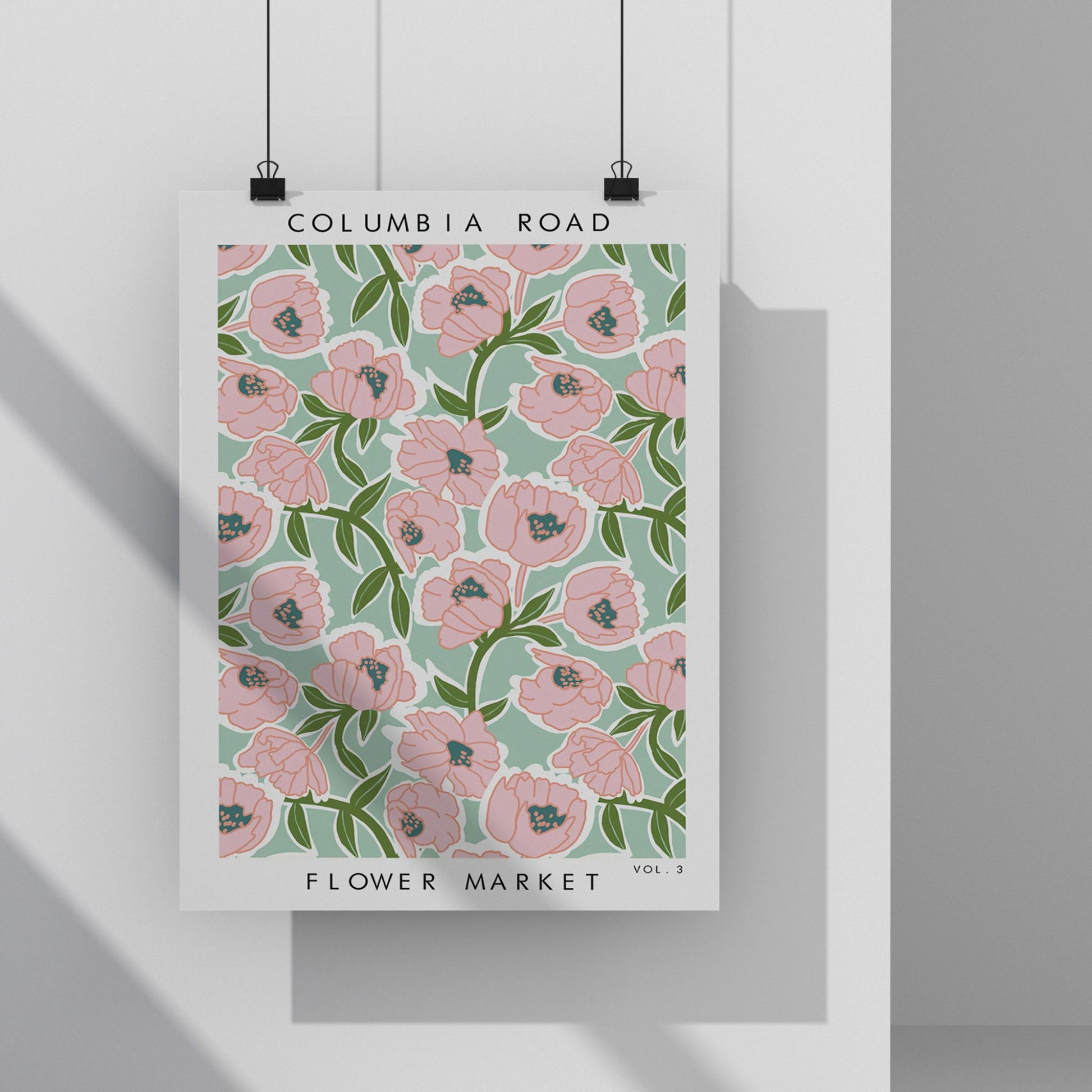 FLOWER MARKET COLUMBIA ROAD Art Print Poster