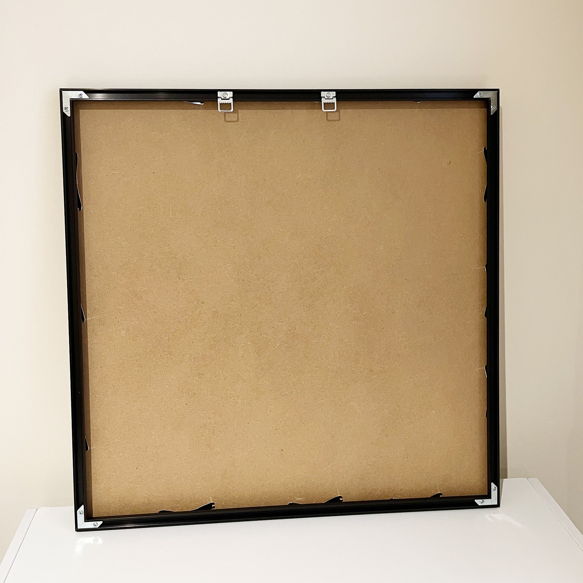 SET OF 2 - Black 60x60 CM Frame Premium Metal Picture Frame