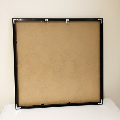 SET OF 2 - Black 60x60 CM Frame Premium Metal Picture Frame