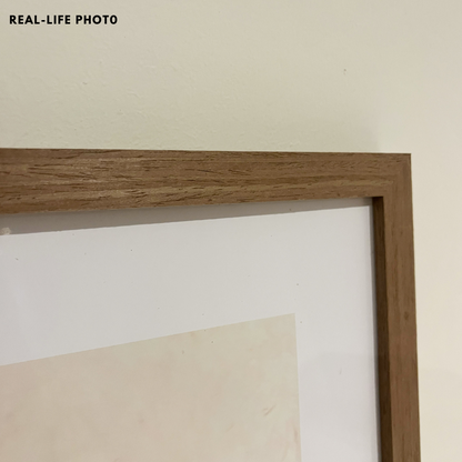 Square Dark Wood Photo Frame 24 inch 60x60cm with Mat-board