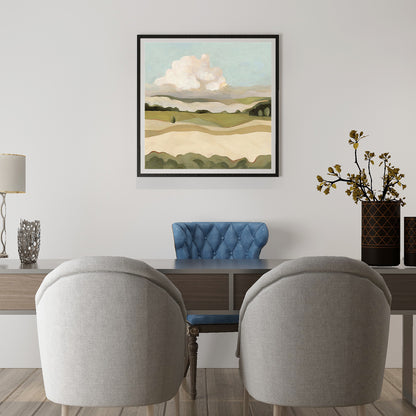 Calm Field N0.1  Art Oil Painting Poster