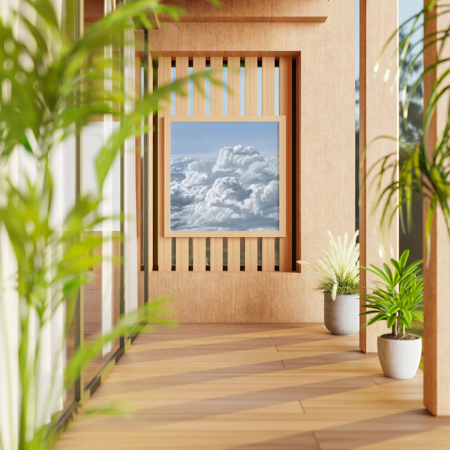 CLOUDS IN SKY Art Painting Poster