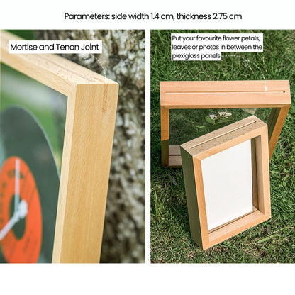 A3 Solid Wood Floating Transparent Double-sided Photo Frame Specimen Picture Frame
