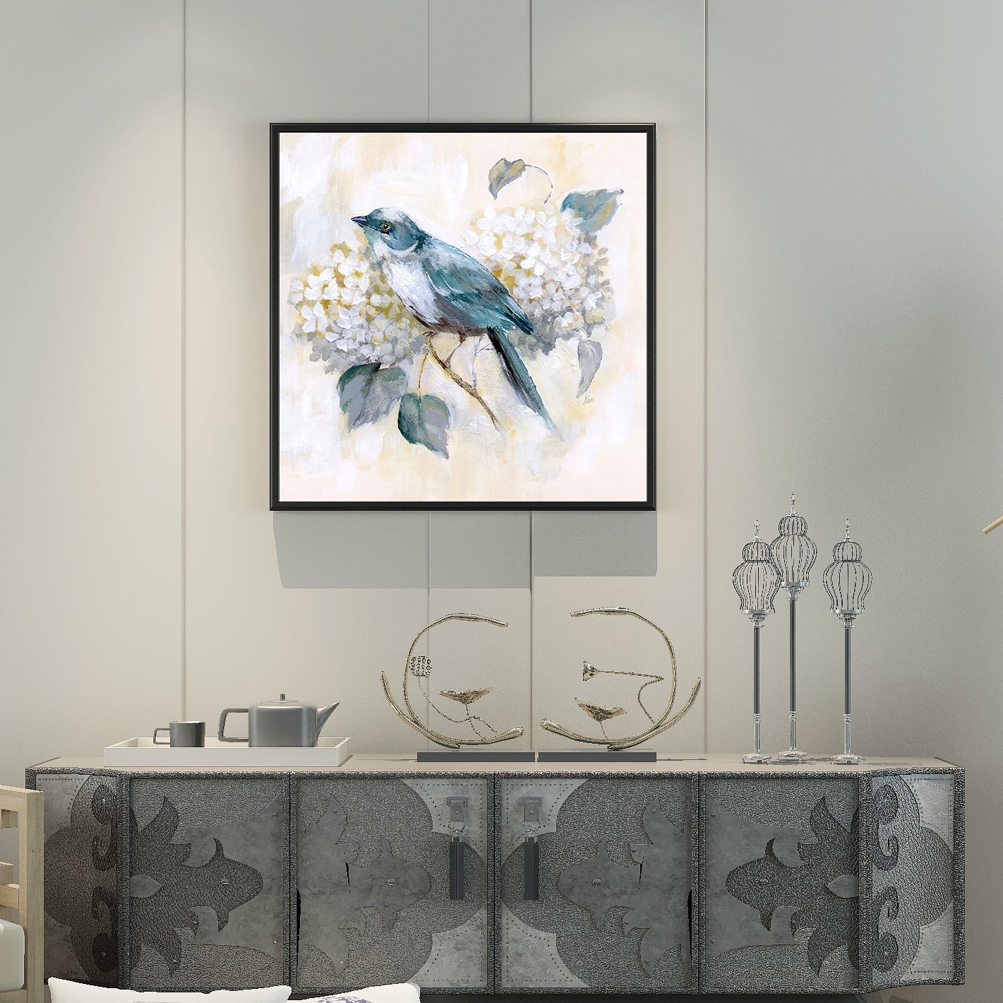 Bird and Flower Oil Painting Poster No.1 Art Oil Painting Poster