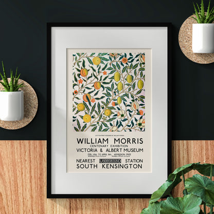 WILLIAM MORRIS FRUIT Pomegranate Pattern Art Print Poster