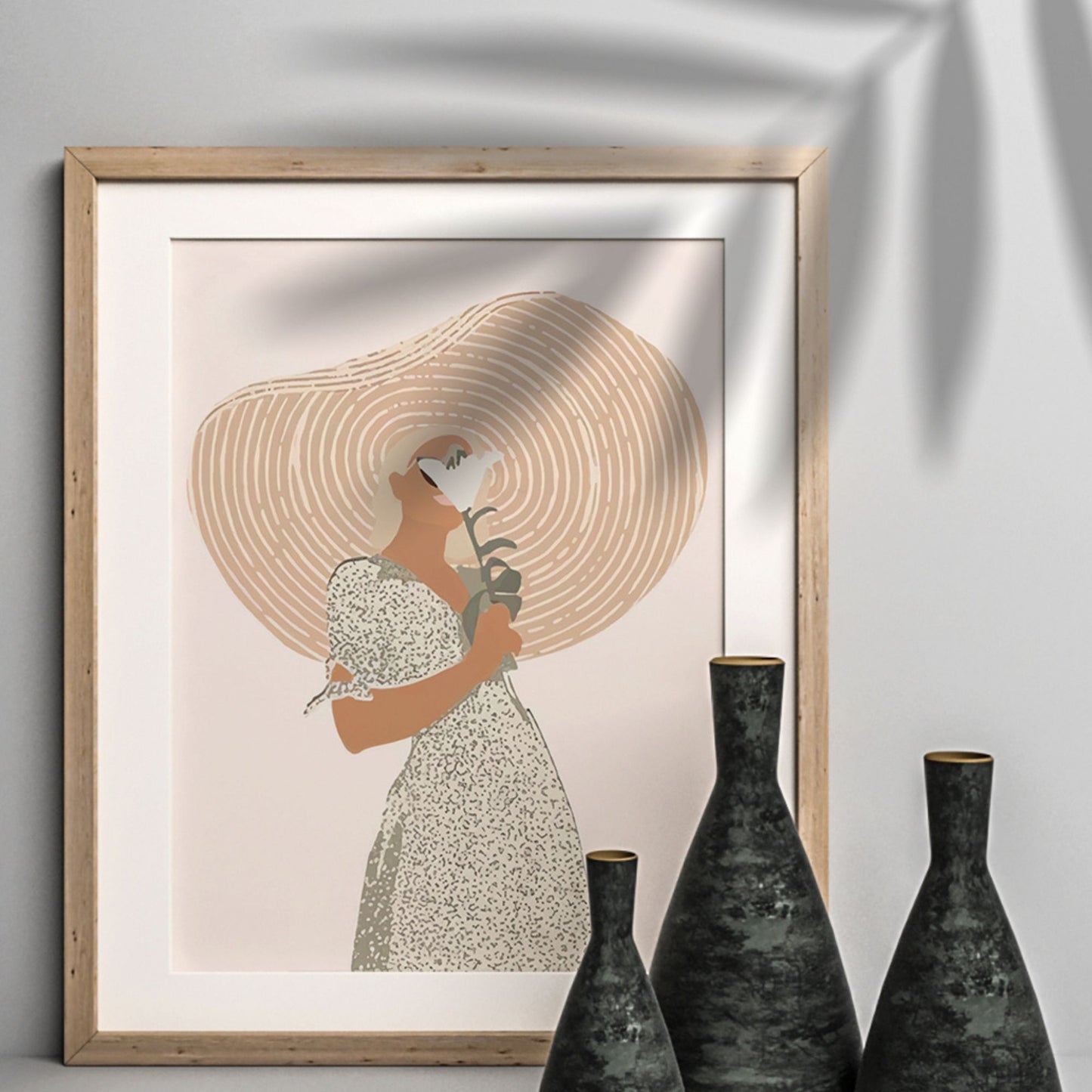 Morandi Color Portrait Minimalist Art Poster