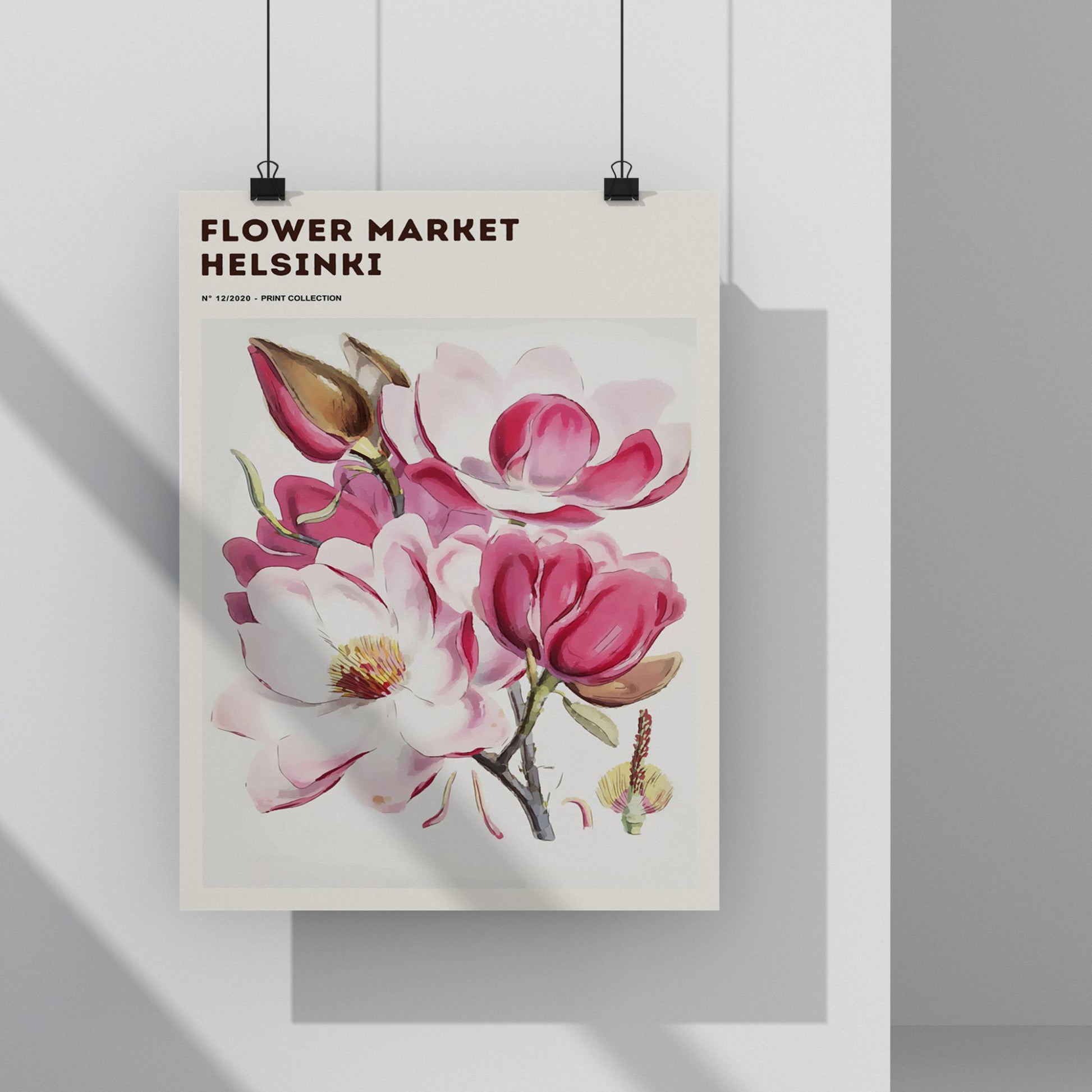FLOWER MARKET Prints HELSINKI Art Print Poster