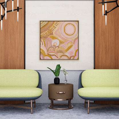 Blooming & Sunshine  - Aboriginal Art Poster
