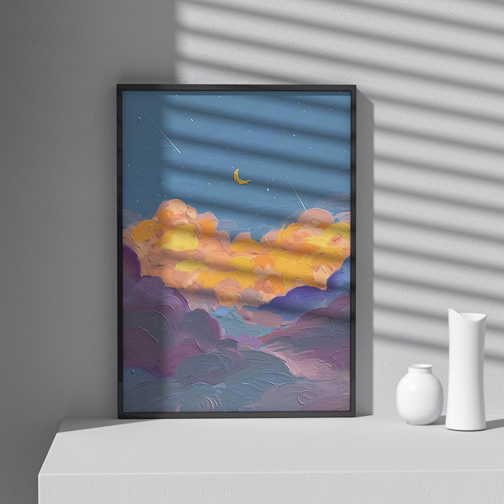 Framed Printed Wall Art Oil Painting Abstract Art Print 16x20" 20x28" inch 40x50CM 50x70CM