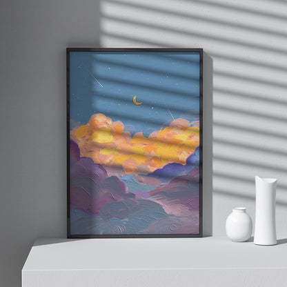 Framed Printed Wall Art Oil Painting Abstract Art Print 16x20" 20x28" inch 40x50CM 50x70CM
