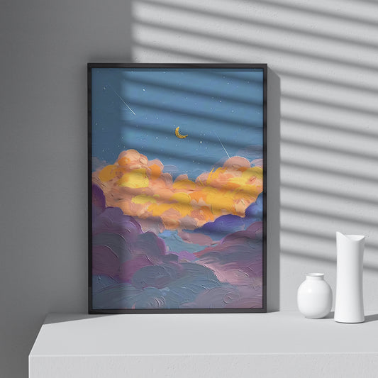 Framed Printed Wall Art Oil Painting Abstract Art Print 16x20" 20x28" inch 40x50CM 50x70CM