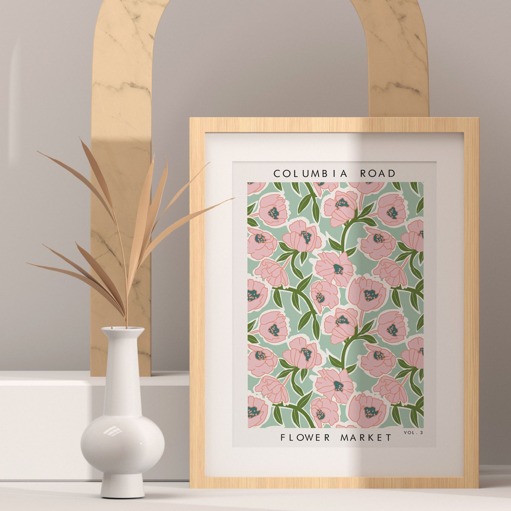 FLOWER MARKET COLUMBIA ROAD Art Print Poster