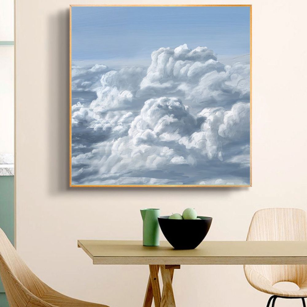 CLOUDS IN SKY Art Painting Poster