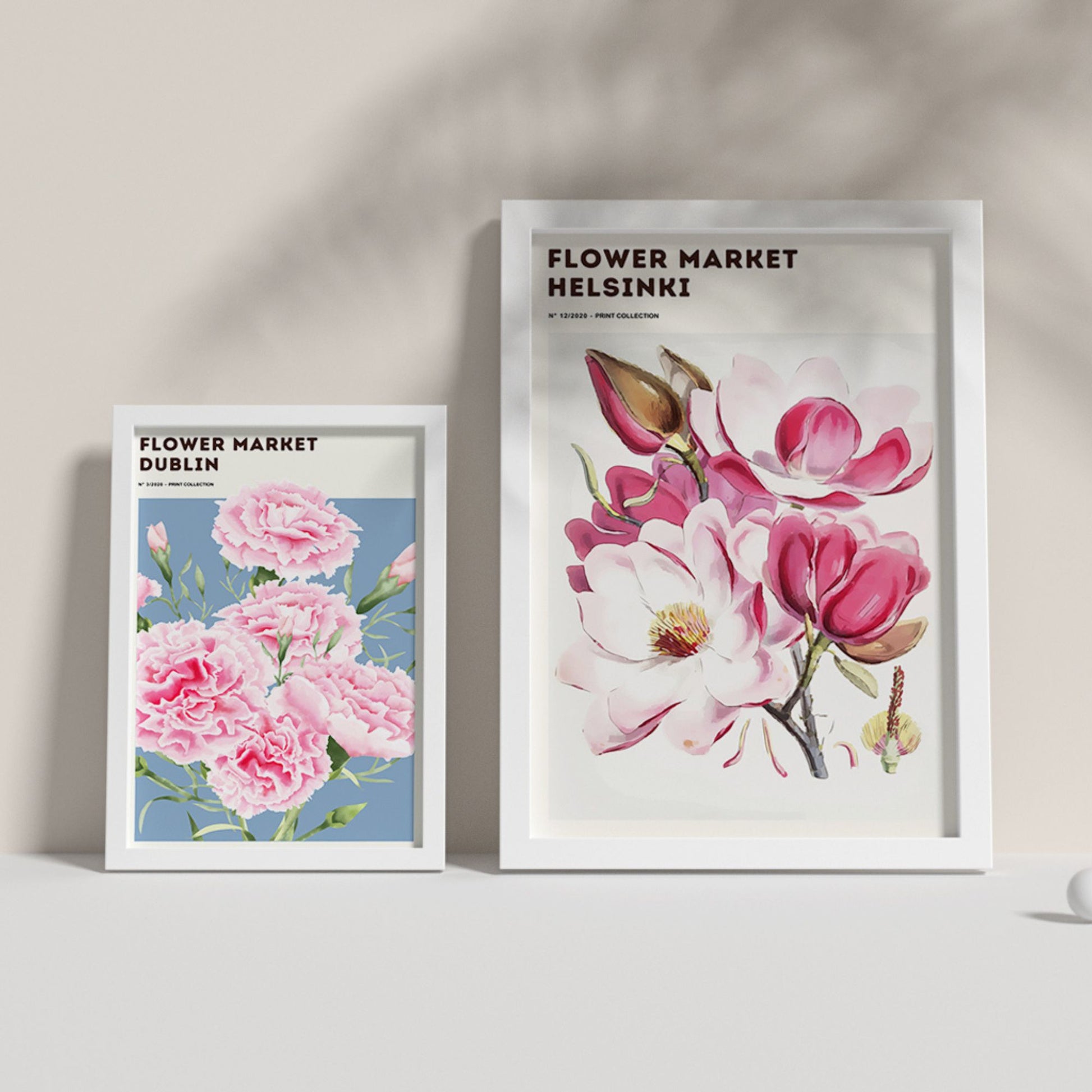 FLOWER MARKET print DUBLIN flower Art Print Poster